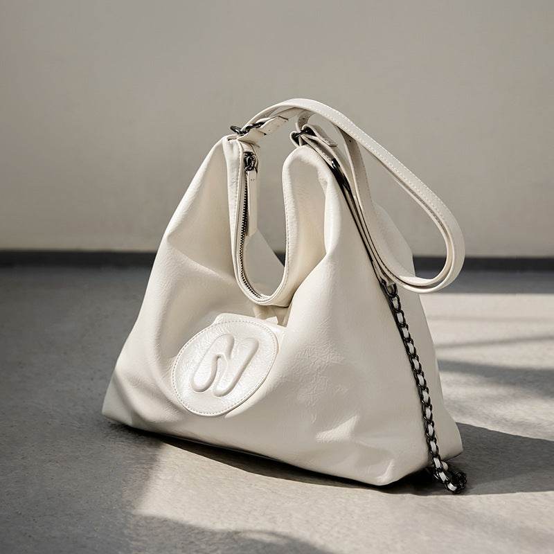 Special-interest Design Soft Leather Tote Large Capacity One-shoulder Commuter - Velora