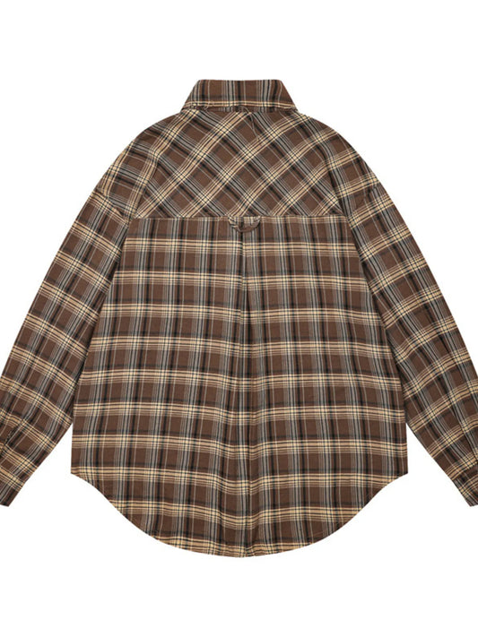 Men's Plaid Button-Down Shirt - Velora