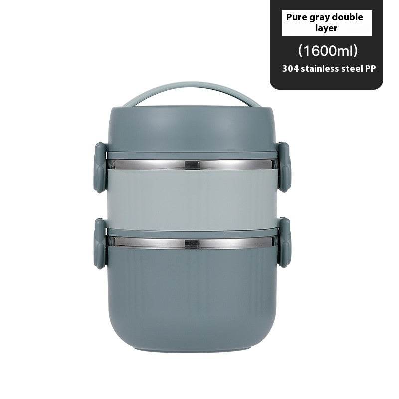 2 layer 304 Stainless Steel Thermal Insulated Lunch Container - Velora