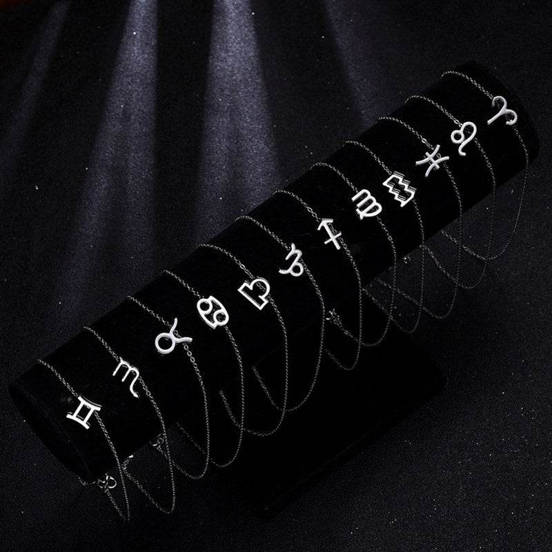 12 Zodiac Sign Necklaces With Gift Card Constellations Pendant Necklace Jewelry - Velora