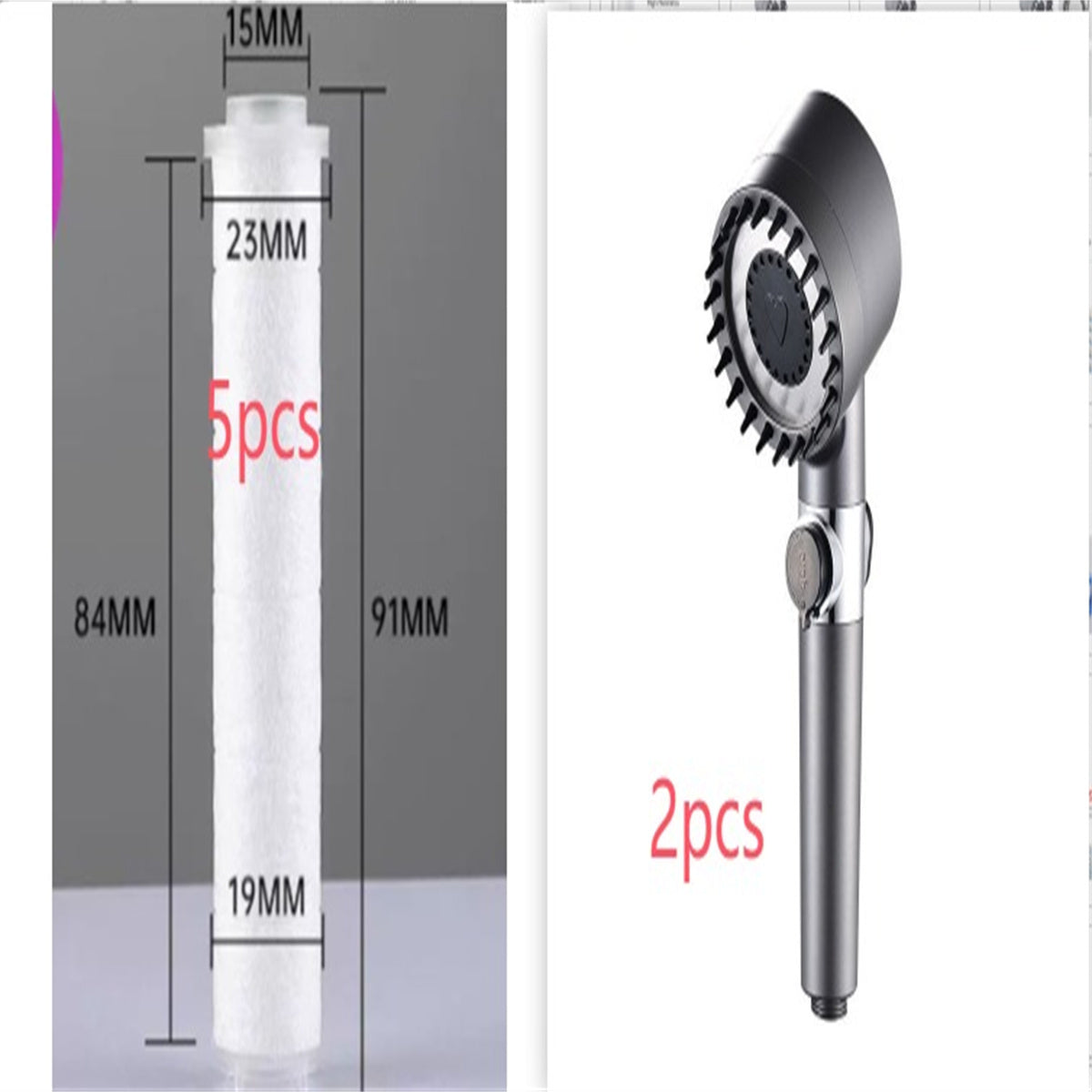 3 Modes Shower Head High Pressure Showerhead https://like2b-uy