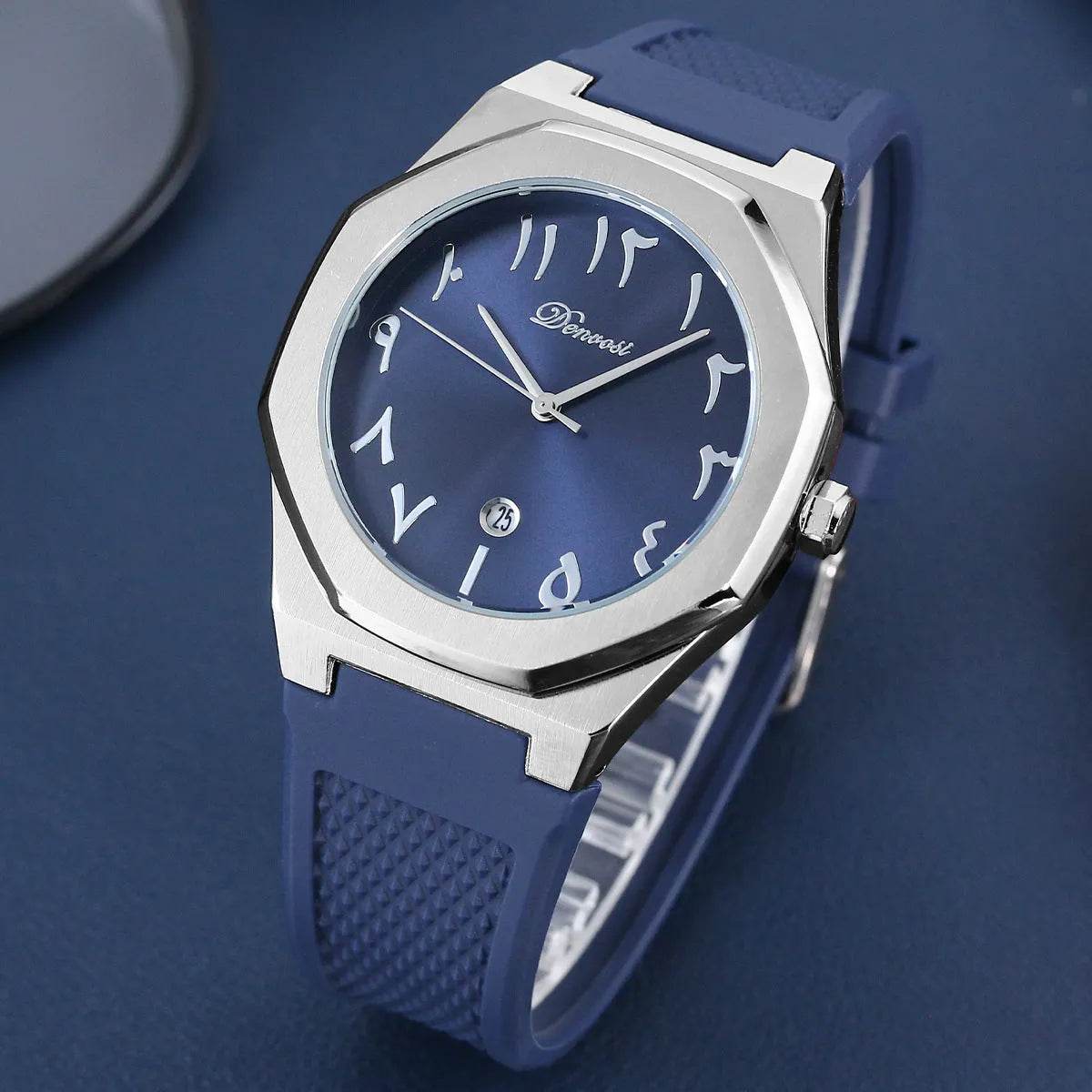 Danfu Silicone Strap Men's Simple Fashion Quartz Watch - Velora