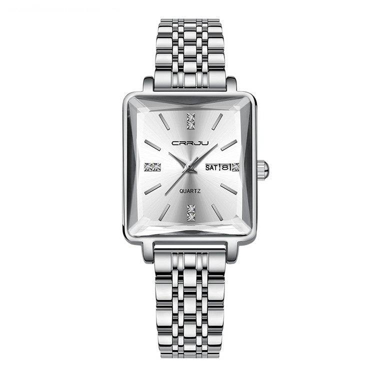 Simple Business Personality Fashion Waterproof Popular New Steel Belt Women's Watch - Velora