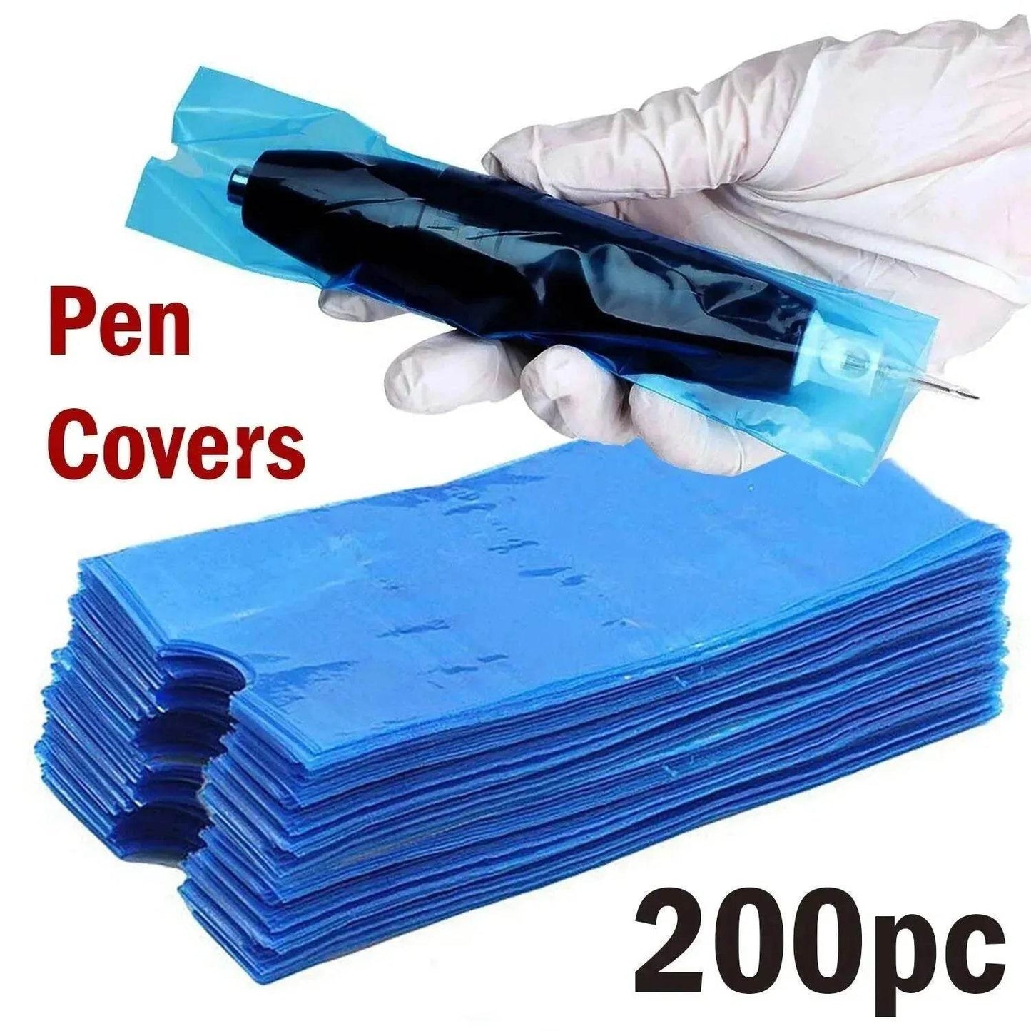 200pcs Tattoo Machine Pen Sleeves Disposable Cover - Velora