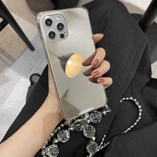 Luxury women wristband iphone case Makeup mirror phone case - Velora