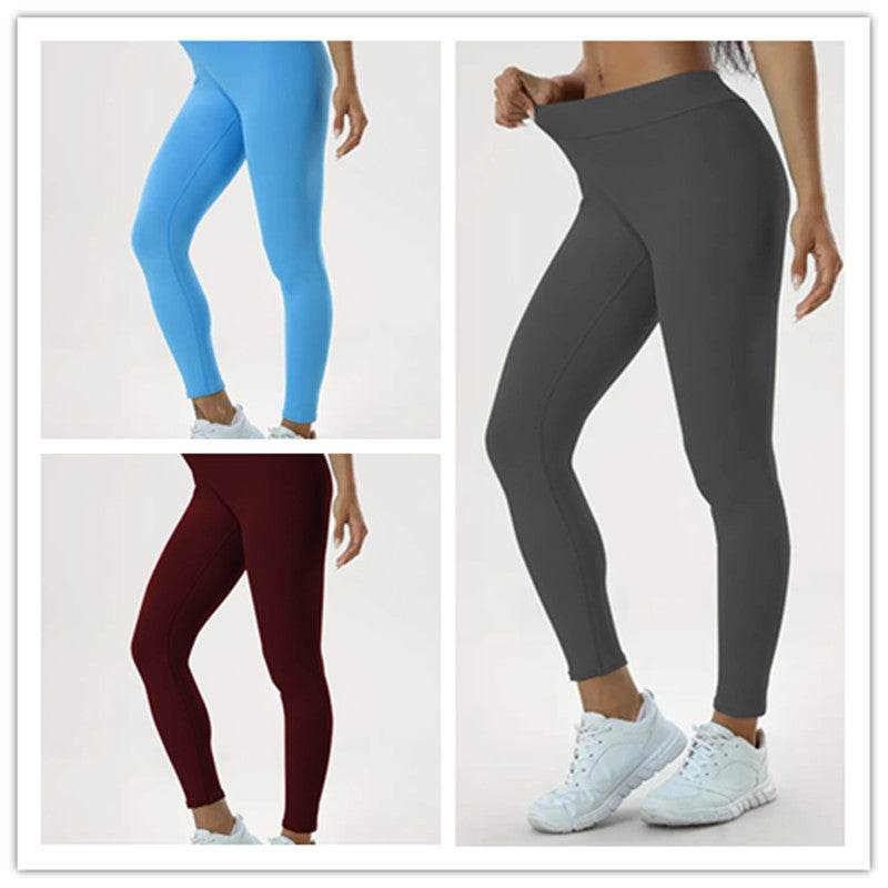 Women's Yoga Pants High Waist Lift High Elastic Tight Fitness Trousers - Velora