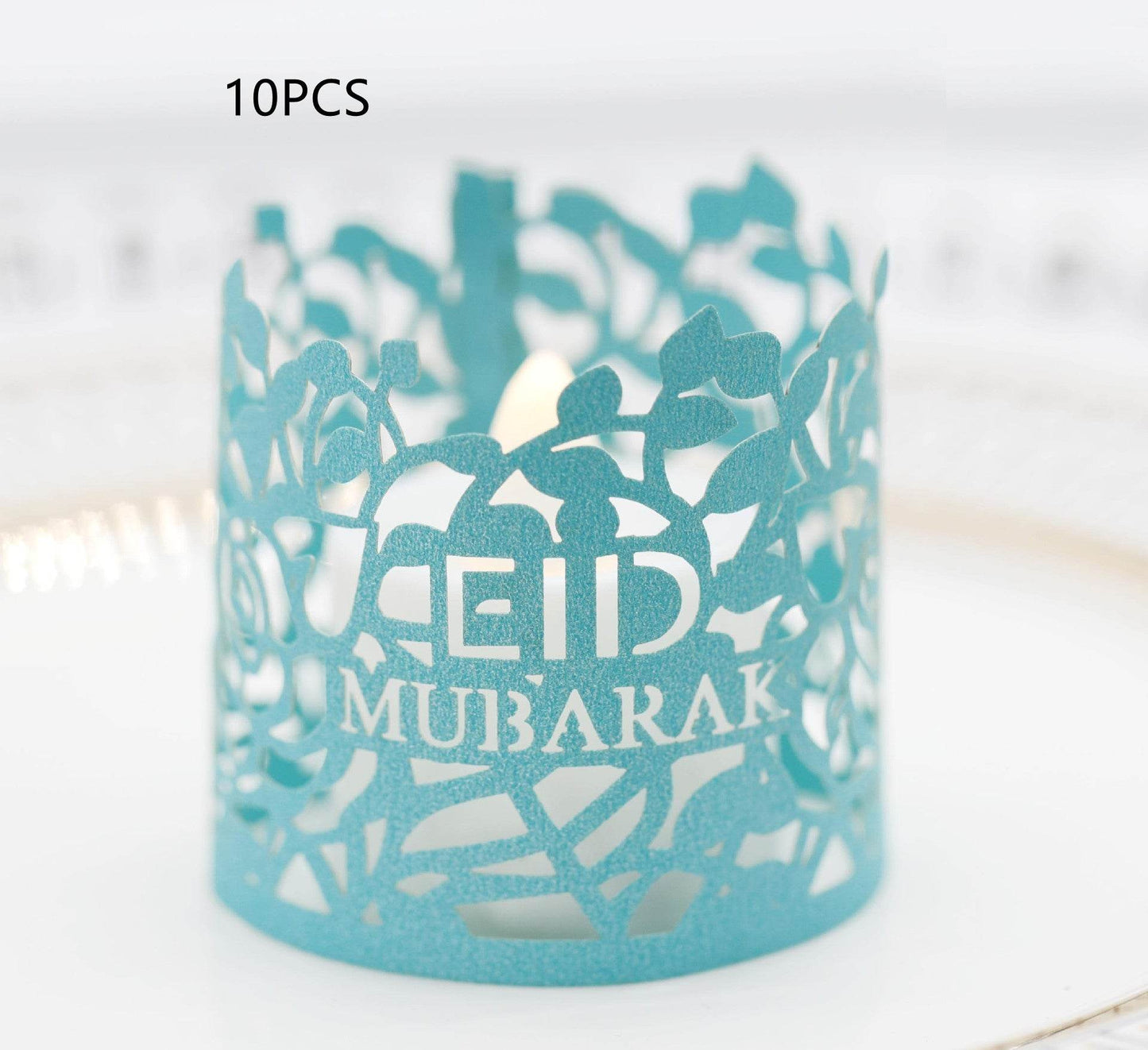 MOQ200 Ramadan Electronic Candle Lampshade Laser Cutout - Velora
