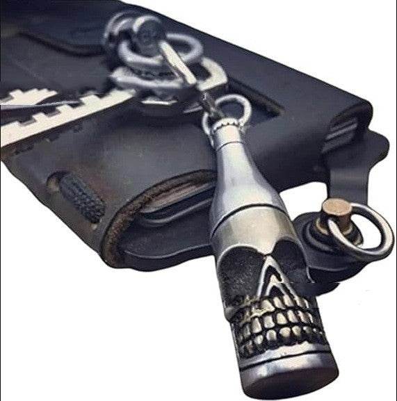 Creative Shark Rocket Skull Keychain - Velora