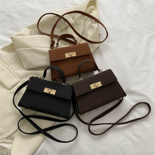 Color Bag Fashionable Simple High-grade Pattern Western Style Portable Crossbody Bag - Velora