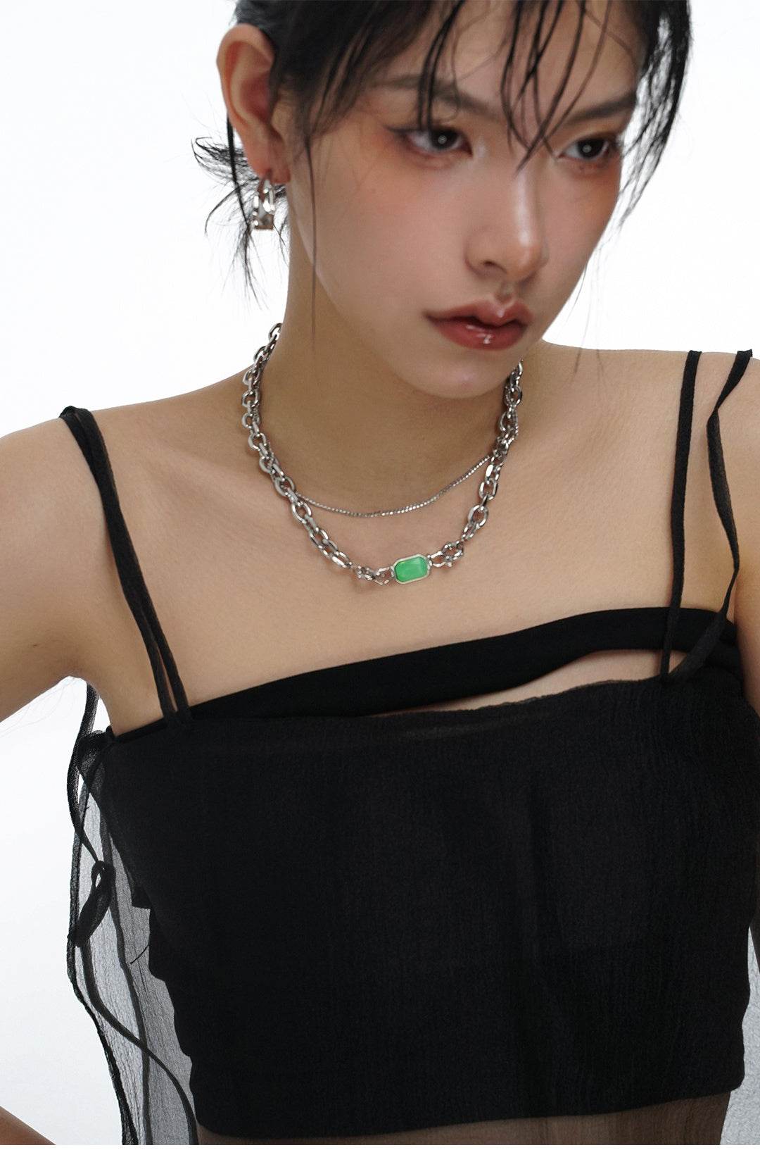 Light Luxury Original Switchable Gemstone Necklace Female Summer Light Luxury - Velora