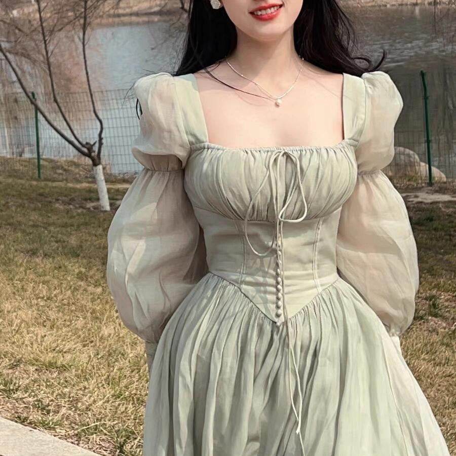 Seaside Beach Vacation Style Adult Lady Like Woman Temperament Dress - Velora