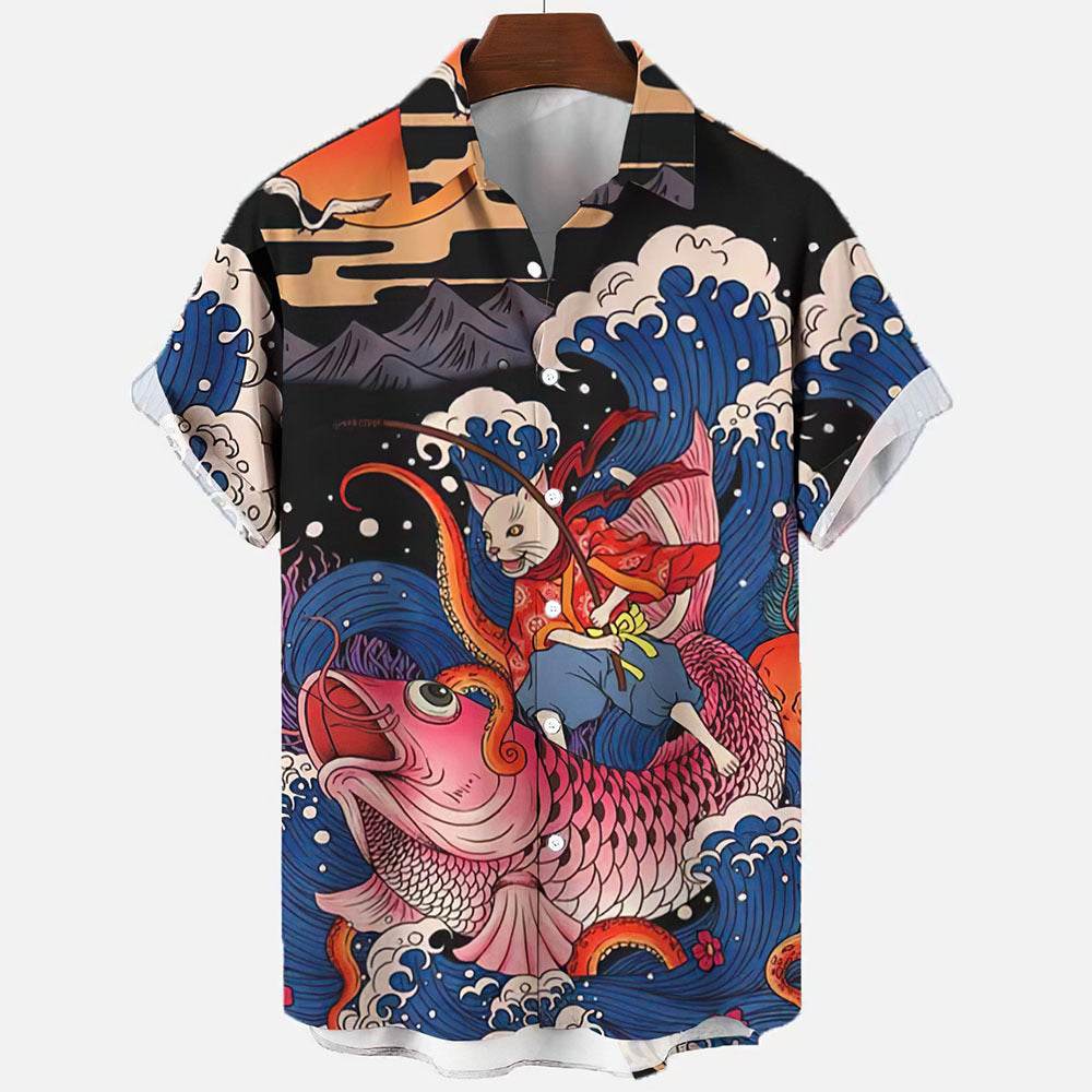 Digital Printed Large Shirt For Men - Velora