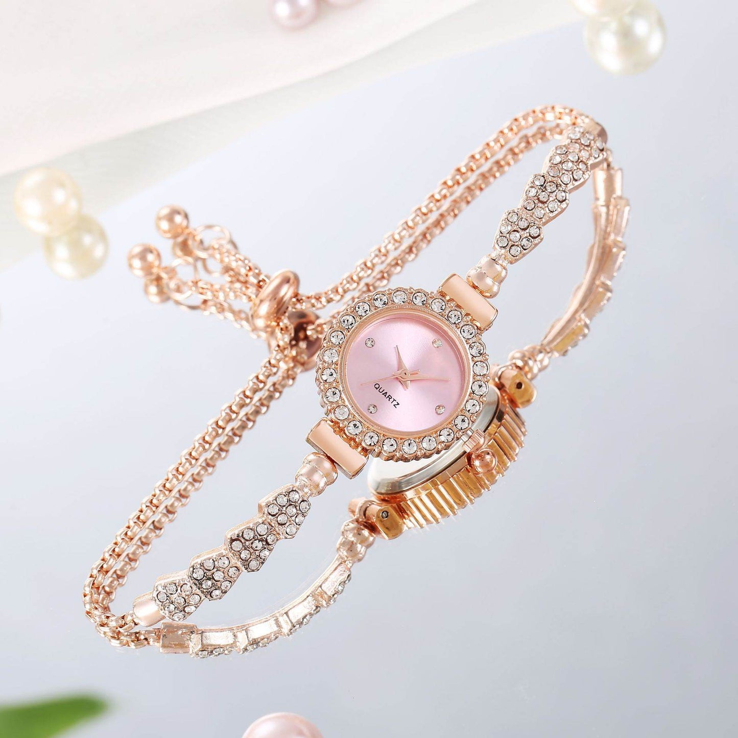 Fashion Luxury Women's Watch Gold Fine Strap Ladies Watch For Bracelet Female Wrist Watch Women Clock Relojes Fashion Jewelry - Velora