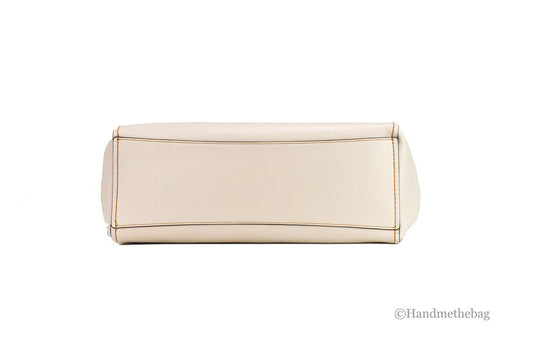 Coach Derby Chalk Textured Leather Tote Handbag