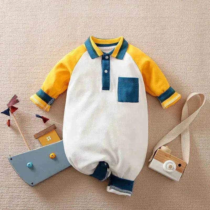 Baby One-piece Spring And Autumn Romper Baseball Uniform cloth - Velora