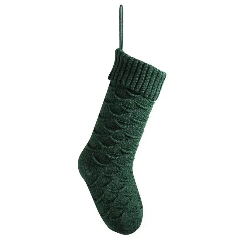 Christmas Gift Bag Decorative Socks Knitted Hanging Decoration - Velora