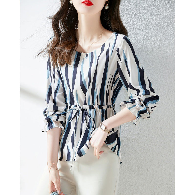Round Neck Style And Versatile Comfort Shirt