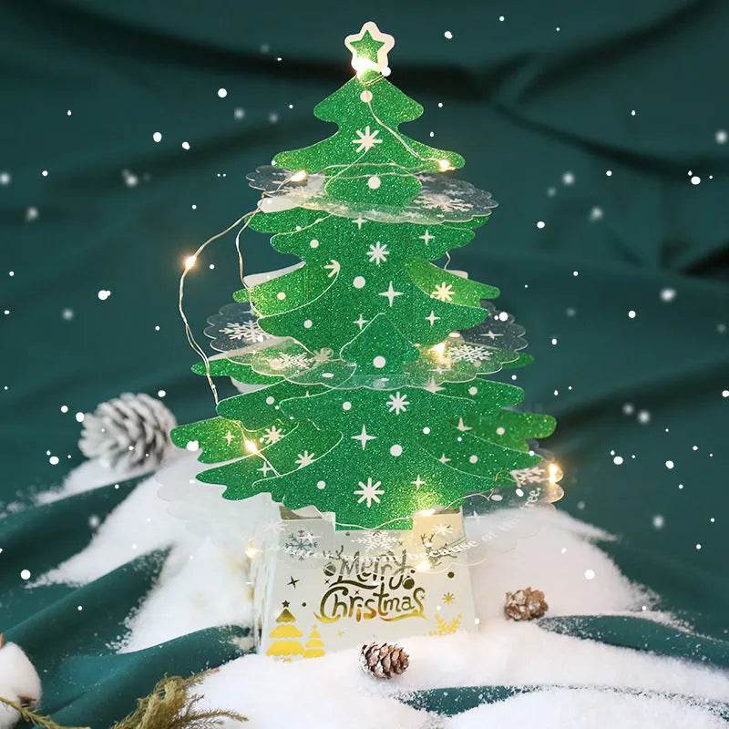 Christmas Decorations Mini Desktop Christmas Greeting Card Ornaments - Velora