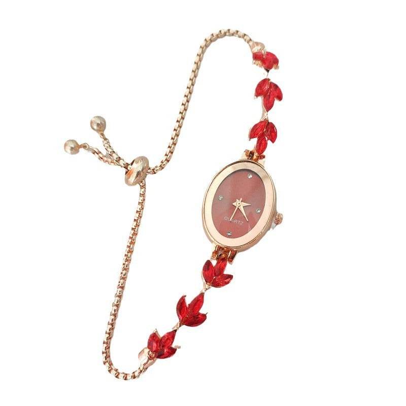 Wheat Diamond Women's Watch Free Adjustment Pull-out Women's - Velora