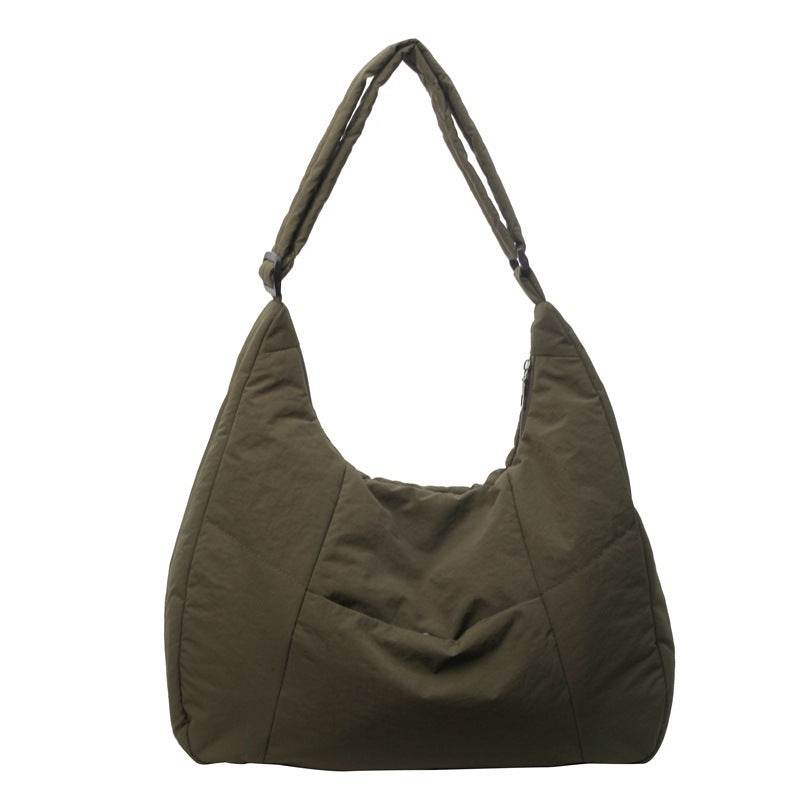 Cotton-padded Korean Casual Shoulder Bag - Velora