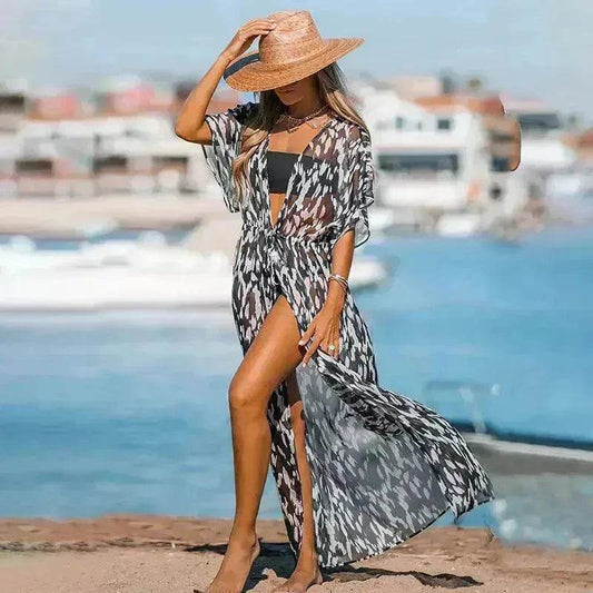 Beach Dress Women's Casual Holiday Floral Print - Velora