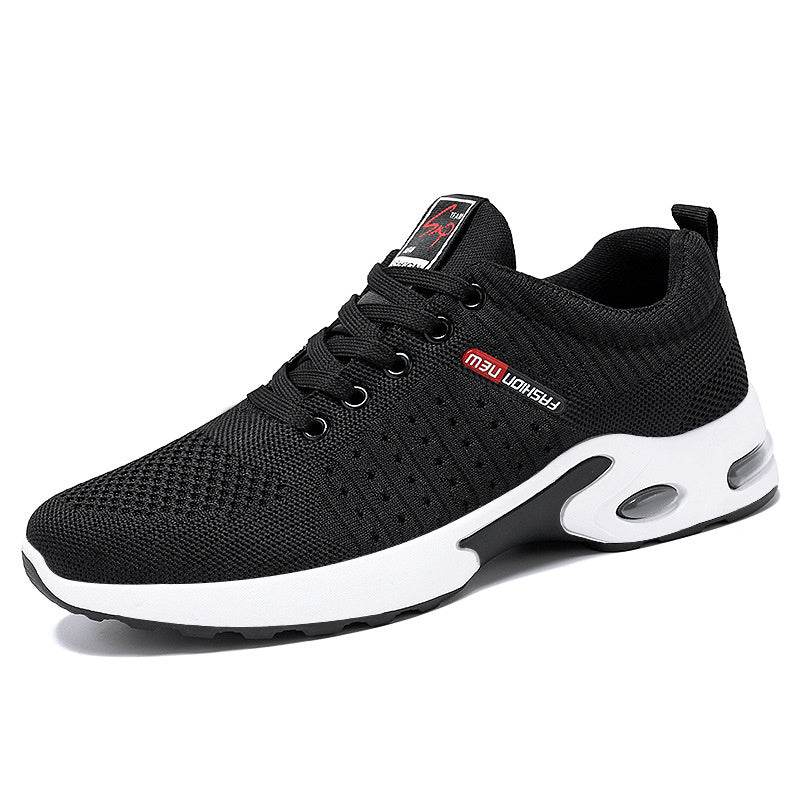Non-Slip Lace-Up Running Shoes Korean Lightweight Casual Sports Shoes - Velora