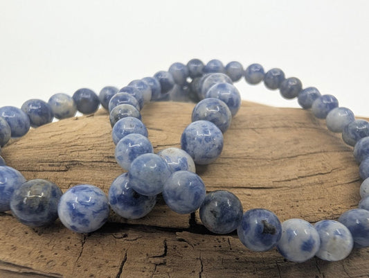Blue Point Bracelet – 6mm & 8mm Beads