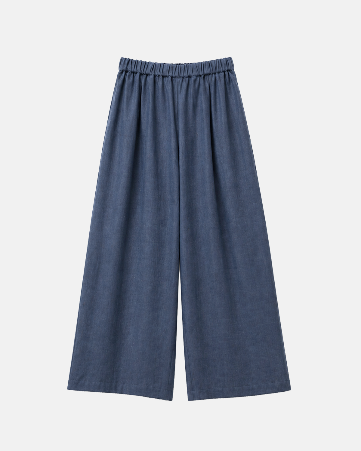 Pantalon évasé effet lin