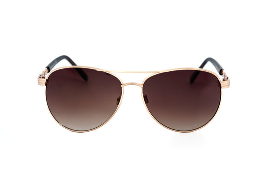 Riviera – Women's Gold Aviator Sunglasses | Bolero Eyewear