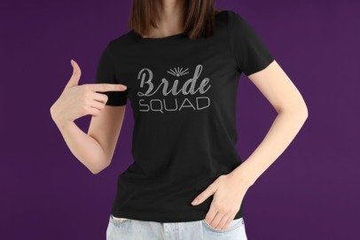Bride Squad Rhinestone Shirt – Bachelorette Party Sparkle Bling Tee | Blingdazzel