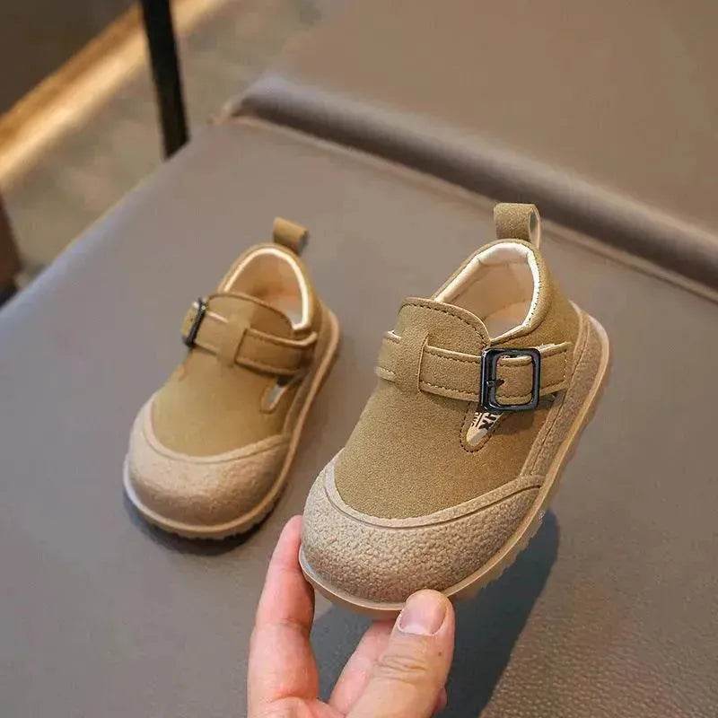 British Style Soft Bottom New Girls' Leather Shoes - Velora