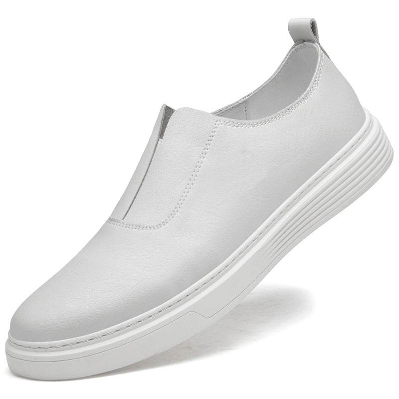 Men's Plus Size Lazy White Shoes - Velora