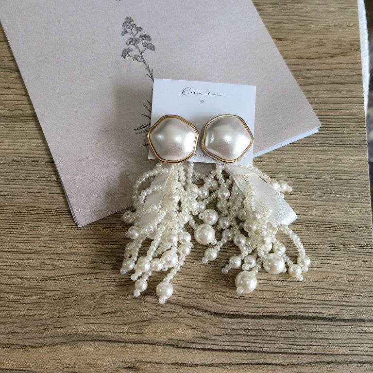 Ladies Fashion Style Handmade Beaded Earrings - Velora