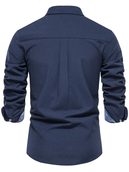 Men's Button Down Collared Neck Shirt - Velora