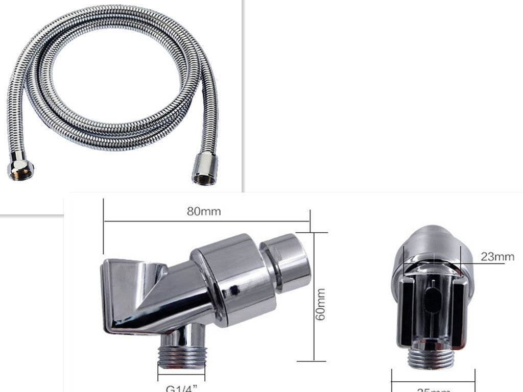 Propeller Driven Shower Head With Stop Button And Cotton Filter Turbocharged High Pressure Handheld Shower Nozzle - Velora