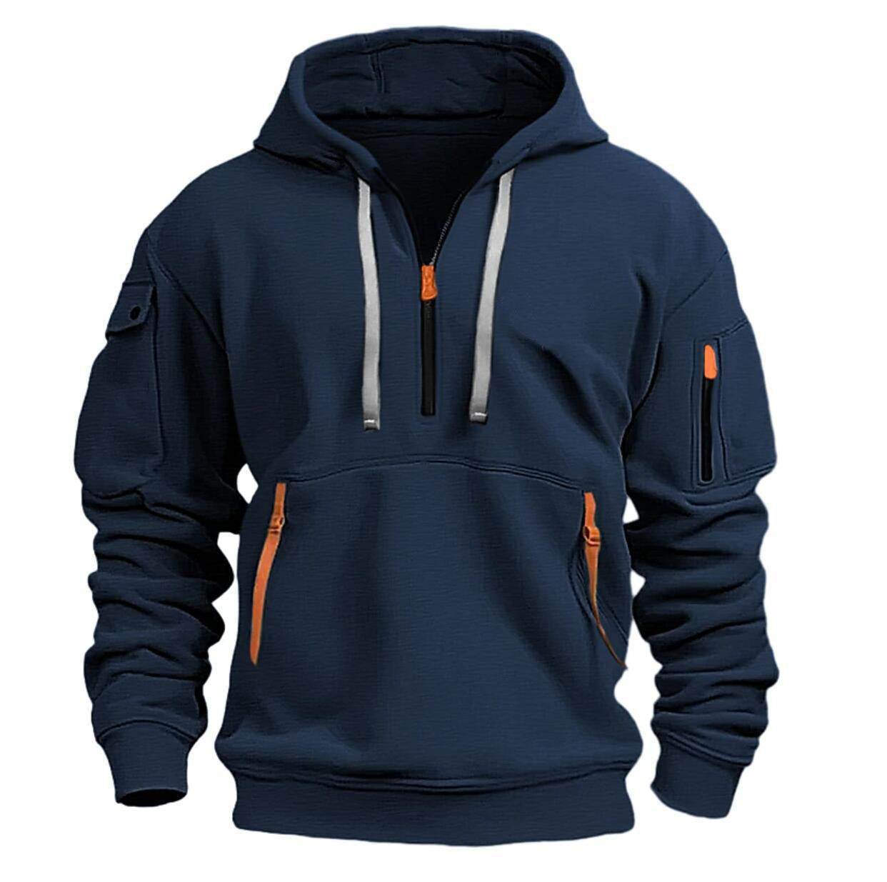 Dropped Shoulder Hooded Sweatshirt Men's Women's Plus Size Loose Pullover Fashion Sweatshirt - Velora