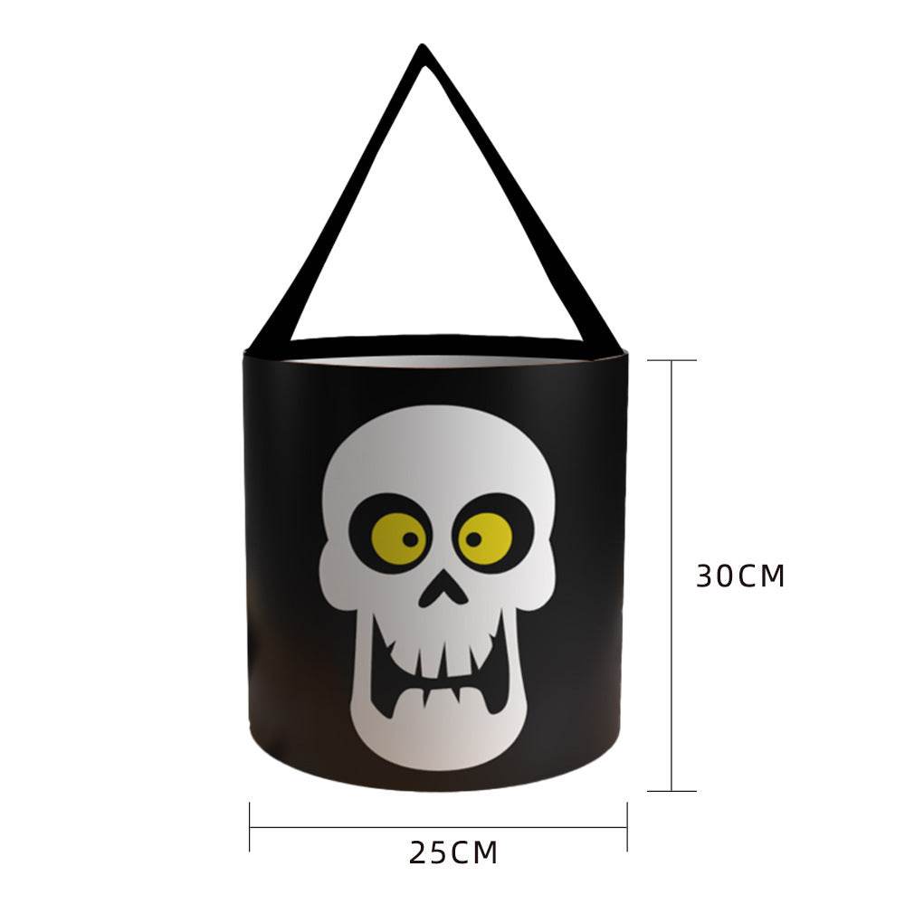 Halloween Candy Bag - Handheld LED Light-up Pumpkin Bag Tube, Halloween Trick-or-Treat Bag - Velora