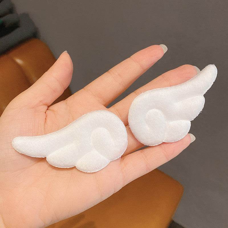 Little Girl Bang Clip Cute Plush Hair Accessories Angel Wings A Pair Of Hairclips - Velora
