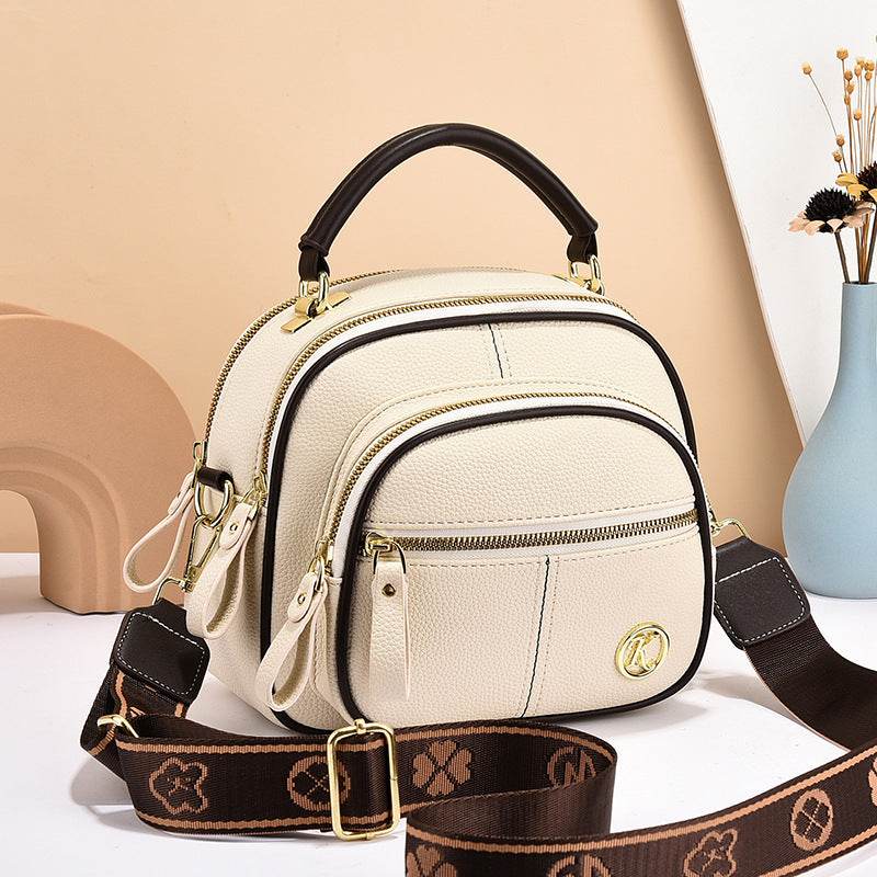 Versatile Crossbody Bag For Women Multi-zipper Design Shoulder Bags With Portable Fashion Handbags Small Square Bag - Velora