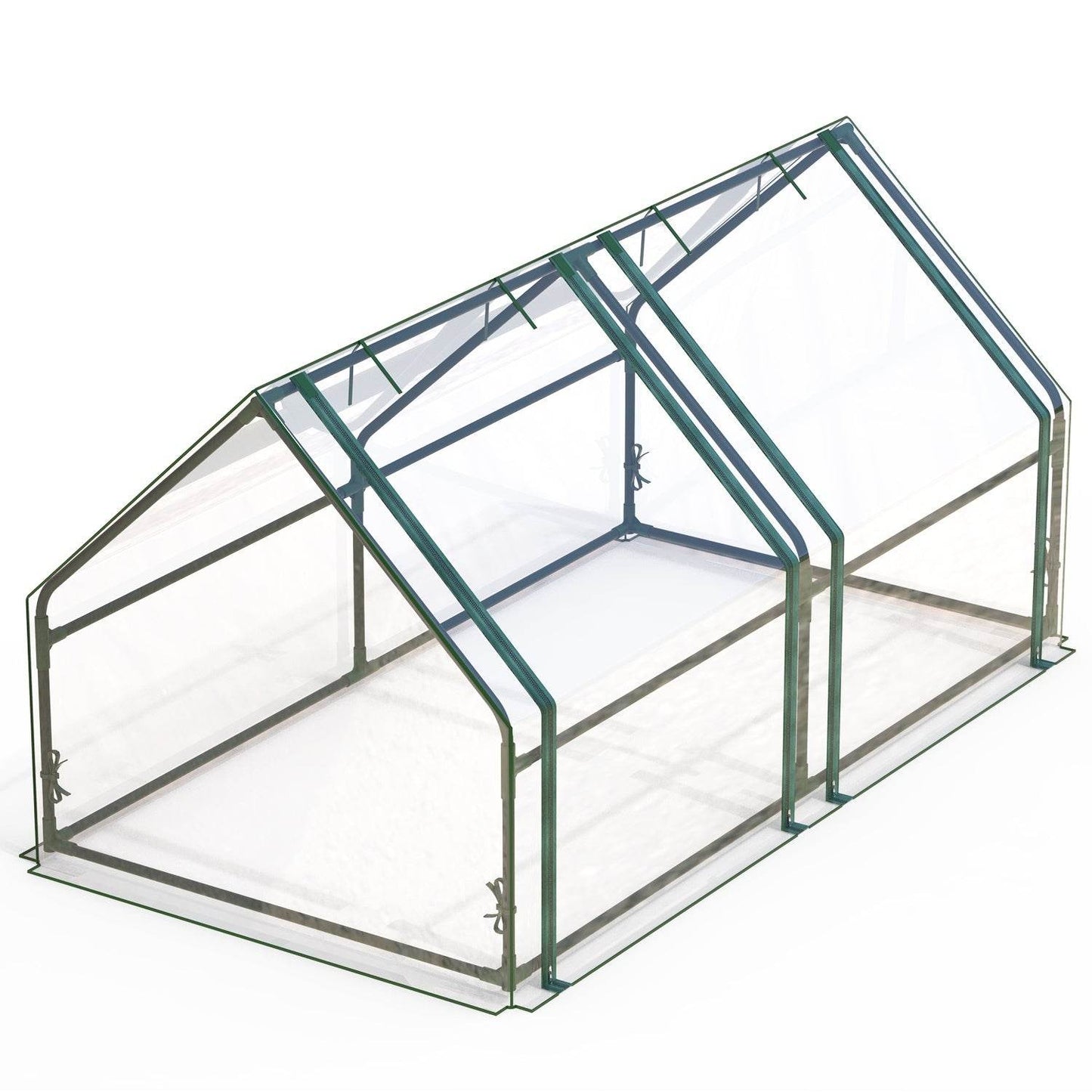 1Pc Portable Mini Greenhouse 70.86x33.46x37.4in With Roll-Up Zipper Doors Waterproof UV-Resistant PVC Cover Hot House For Indoor Outdoor Garden Patio Yard - Velora