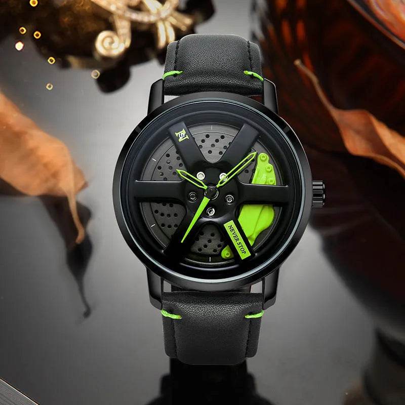 Quartz Men's Mesh Strap Trendy Unique Dial Watch - Velora