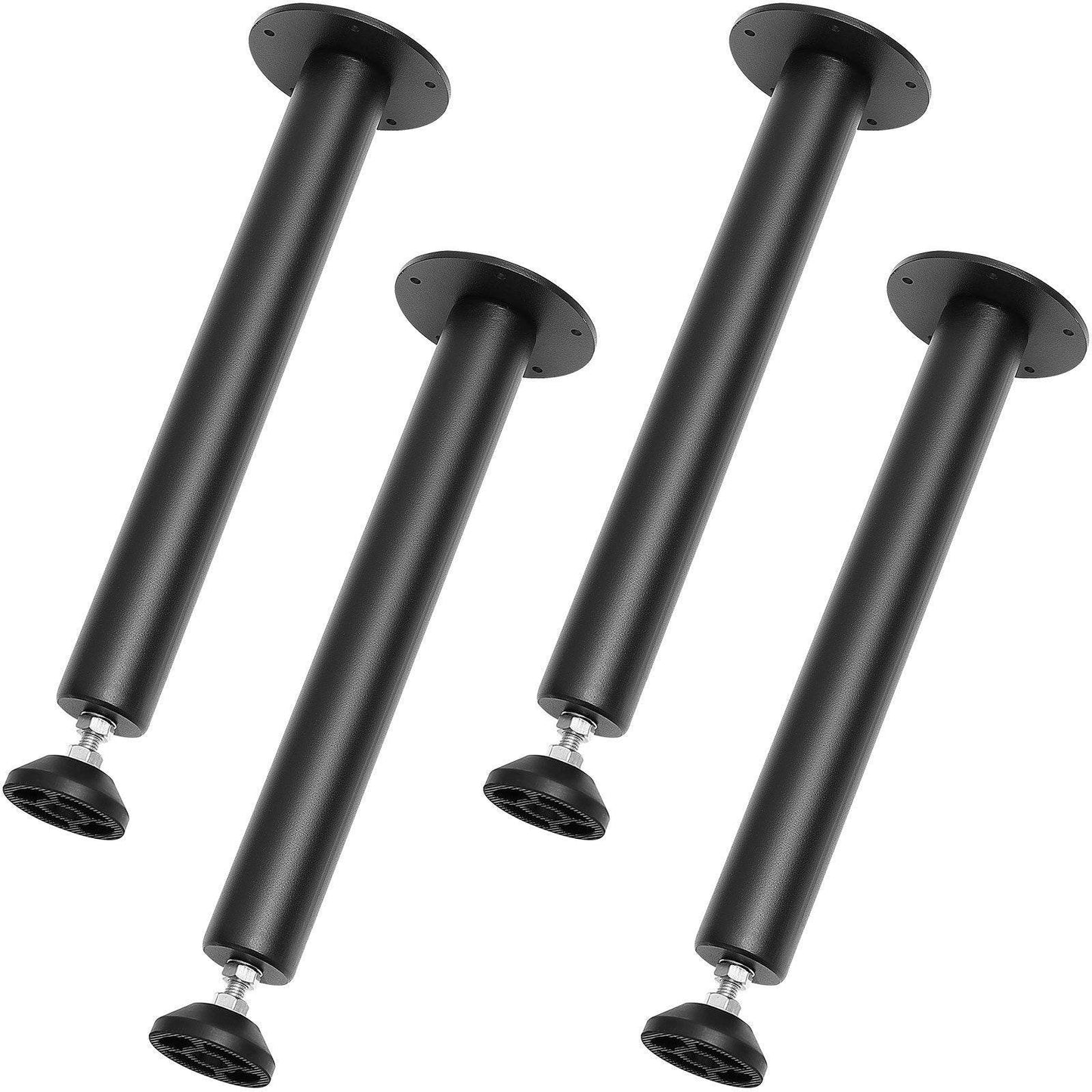 16 Inch Adjustable Desk Legs, Set Of 4 - 1200 Lbs Load Capacity. - Velora