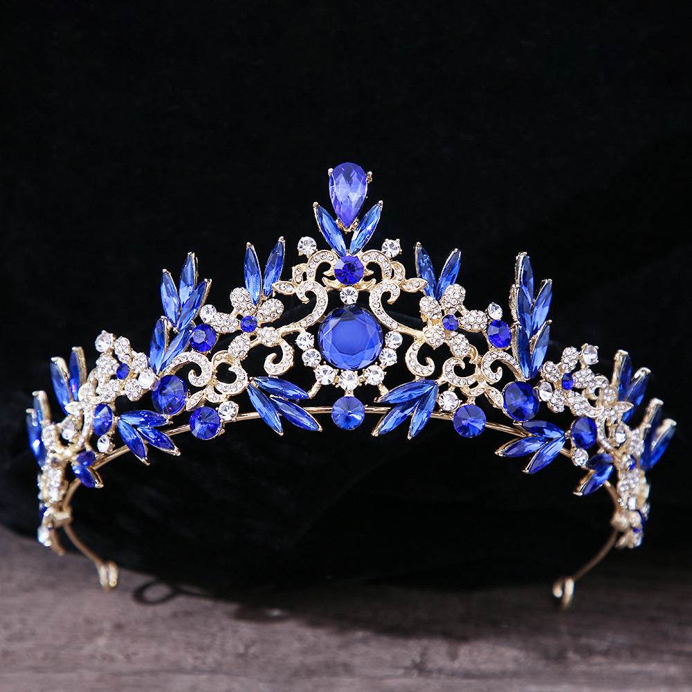 Bridal Headdress Rhinestone Mitzvah Crown - Velora
