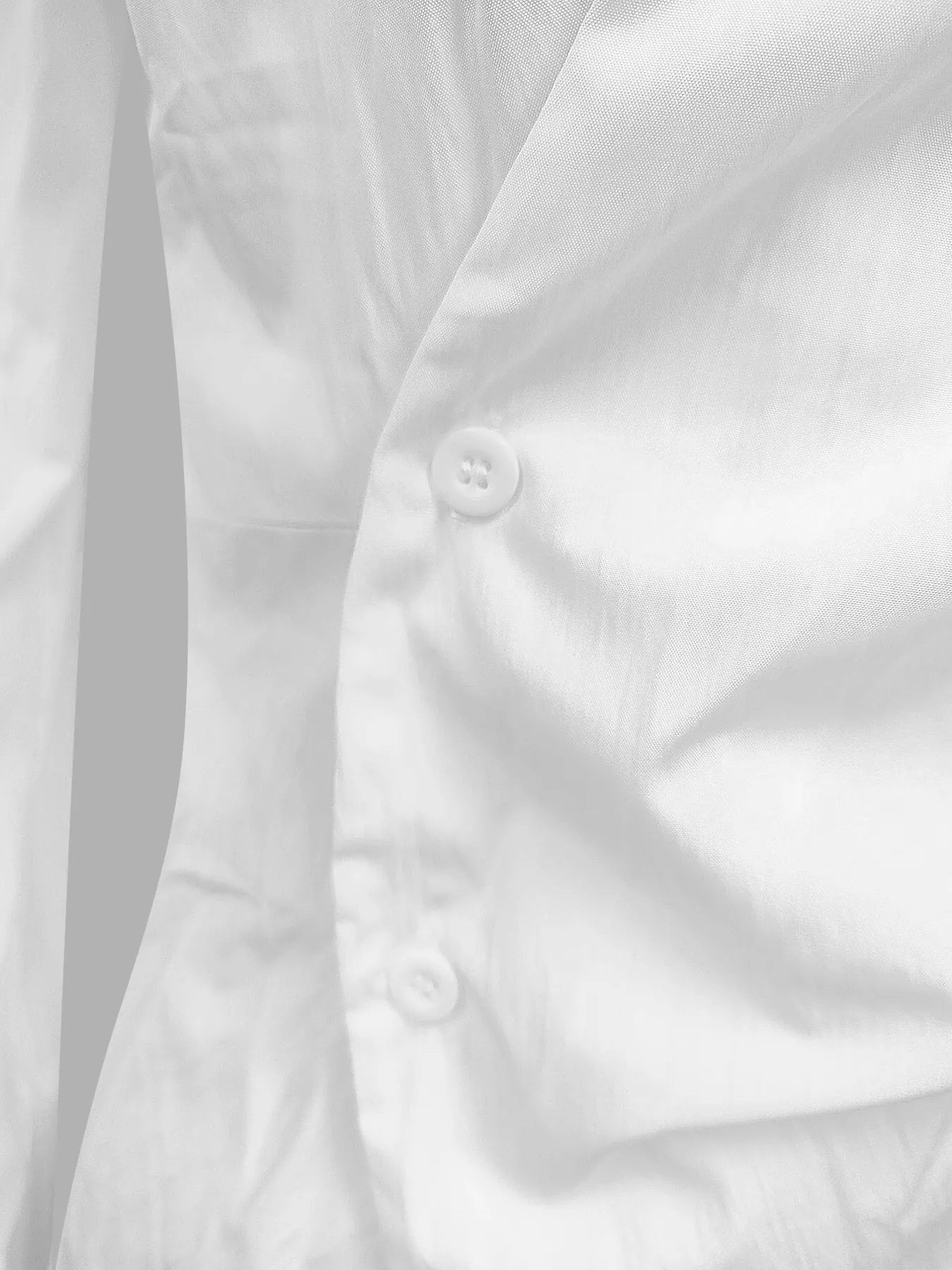 Asymmetric Collared Neck Long Sleeve Shirt - Velora