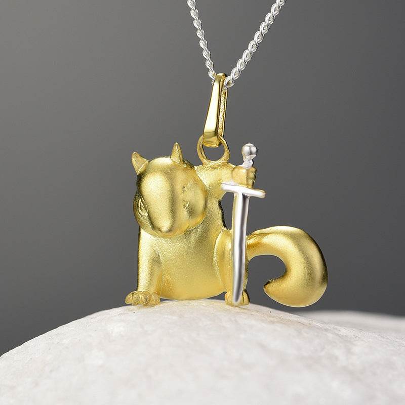Creative National Style Warlord Squirrel Pendant Martial Arts Mouse Pendant - Velora