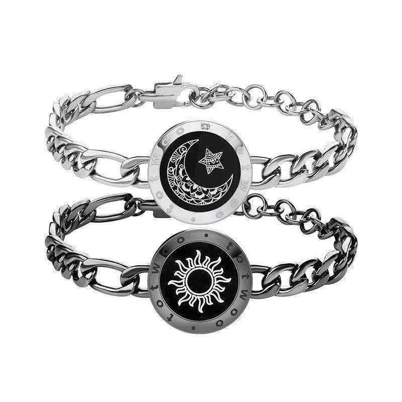 Lovers Sun-Moon Smart Sensing Couple Bracelet - Velora