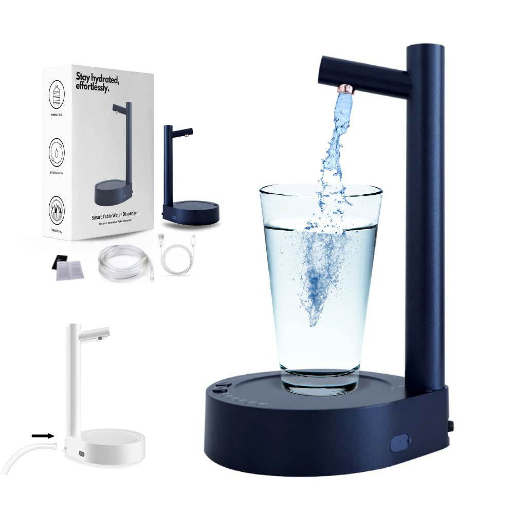 Desk Dispenser Electric Water Gallon Automatic Water Bottle Dispenser Rechargeable Water Dispenser - Velora