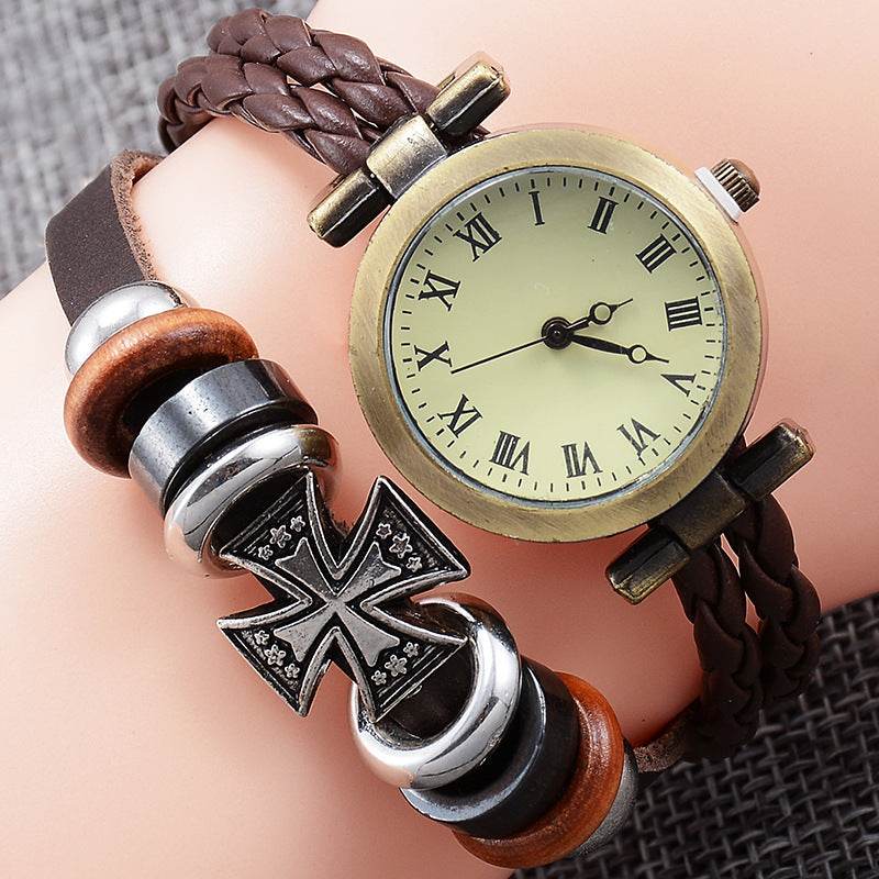 Vintage Craft Bracelet Watch Women's Fashion Twist - Velora