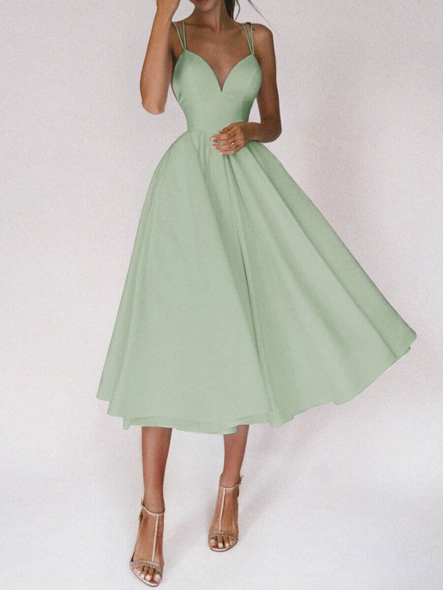 Sexy V-neck Suspender Dress Summer Fashion A-Line Long Dresses For Women - Velora