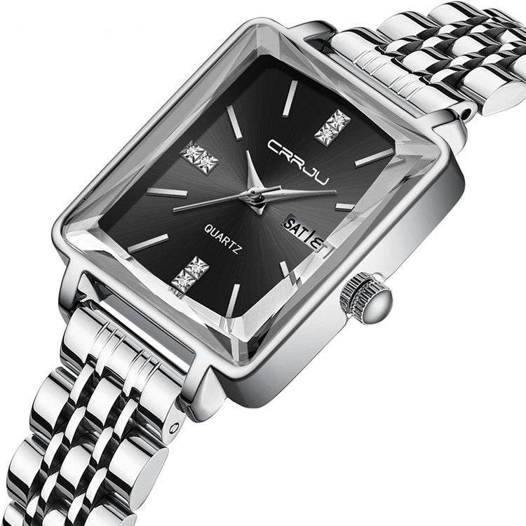Simple Business Personality Fashion Waterproof Popular New Steel Belt Women's Watch - Velora
